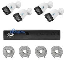 NVR POE PNI House IP710J video surveillance package, 4 PNI IP515J cameras, 5MP and cables included