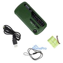 Emergency radio PNI Degen DE13, FM-AM-SW, with solar power, accumulator or AAA batteries, SOS functions, flashlight, sig