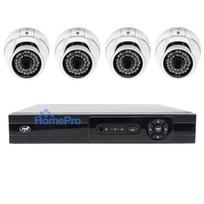 AHD video surveillance package PNI House AHD880, 8 channels, 5MP - DVR / NVR and 4 outdoor cameras AHD25, 5MP, dome, IP6