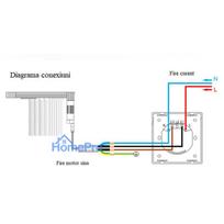 Smart switch for touch blinds PNI SafeHome PT135J WiFi, 600W, internet control, Tuya Smart mobile application, integrati