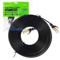 Flat network cable S / STP CAT7 PNI U7050B, 2 x RJ45, 4 pairs of wires, 32AWG, copper, 10Gbps, 600 MHz, 5m, black