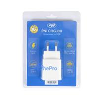 PNI CHG300 power supply with USB C port, QC3.0, PD3.0, PPS and USB-A port, 30W