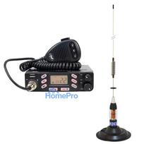 CB radio station package PNI Escort HP 6800 ASQ, 12 / 24 V with CB antenna PNI ML70 with magnet