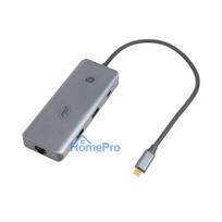 PNI MP15S USB-C to HDMI Multiport Adapter, 2 x USB 3.0, SD / TF, RJ45, USB-C PD