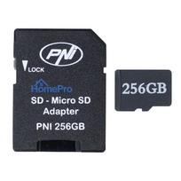 2-piece PNI 256GB MicroSD memory card pack with Class 10 SD adapter, 80Mb / s, V30