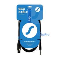 SSQ XLRJS5 - XLR female - Jack stereo 6,3 mm cable , 5 m