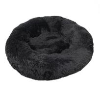 40-80cm Apvalus namelis dideliam šuniui, itin minkšta katės lova, ilgo pliušo šuns būda vidutiniam šuniui, žieminė šilta miegama lova Diameter 40CM juoda