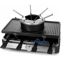 Electric raclette grill Emerio RG-124930 for 8 people 1400 W Black, Stainless steel