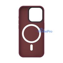 Connect Apple iPhone 15 Pro Hybrid Case With Magnetic PC+TPU Plum
