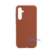 Connect Samsung Galaxy S23 FE Premium Quality Magnetic Soft Touch Silicone Case Saddle Brown
