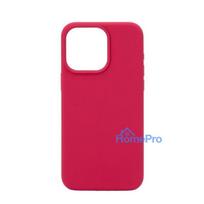 Connect Apple iPhone 15 Pro Premium Magsafe Soft Touch Silicone Case New Function Rose Red
