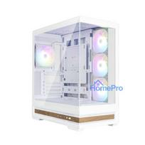 Zalman P40 NAMU, ATX Mid Tower PC Case, 4 x 120mm ARGB Fans, White