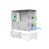 Zalman CHRONIX V2, ATX Mid Tower PC Case, 3 x 120mm ARGB Fans, White