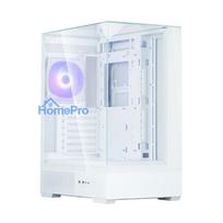 Zalman P40 PRISM PLUS, ATX Mid Tower PC Case, 3 x 120mm ARGB Fans, White
