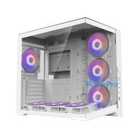 Zalman D40, ATX Mid Tower PC Case, 7 x 120mm ARGB Fans, White