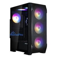 Zalman N7 PLUS V2, ATX Mid Tower PC Case, 6 x 120mm RGB Fans, 1 x 120mm Fan, Black
