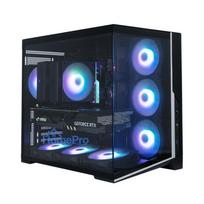 Zalman D40, ATX Mid Tower PC Case, 7 x 120mm ARGB Fans, Black