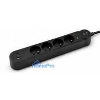Extension cord 4 sockets + USB A + USB C Art FU915 3 m black