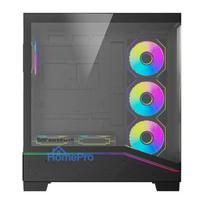 Computer Case - DarkFlash K430, ATX, 6 Fans, USB-C, Black
