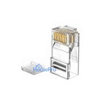 RJ45 connector for CAT6 UTP LAN cable, two parts