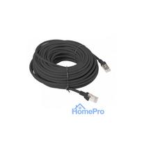 Patch cord, Patch Cable, Patch cable, 10m, CAT5E, UTP, 10 m, ElectroBase ®, Black, LSZH