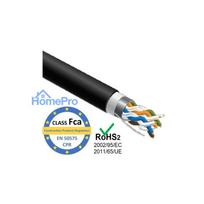 LAN Computer network cable, PRO BASE, CAT5E FTP, for indoor / outdoor installation, 305m
