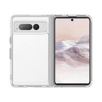 Prabangus silikoninis skaidrus dėklas-bamperis Google Pixel Fold telefonui, TPU smūgiams atsparus dėklas Google Pixel Fold dangteliui For Pixel Fold gryna