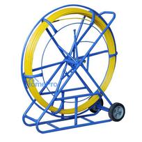 Cable pulling device - Tug on a stand with wheels, Fiberglass (FRP) 9.0 mm, 100 m
