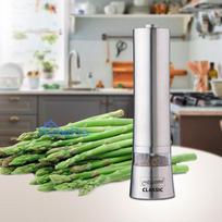 Electric Spice Mill - Maestro MR-1722 Adjustable Thickness Ceramic Mill Silver