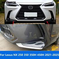 Front Corner Bumper Trim For Lexus NX 250 350 350H 450H - 2024 2025 Chrome Anti-Collision Strip Accessories Car Styling gray