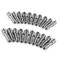 Wheels Studs Conversion Kit M14x1.5 to M12x1.5 Long Lug Bolts Screw Adapter for Car Alloy Wheel Repair and Maintenance gray