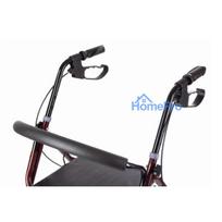Mobility Aid - Four Wheel Walker 120kg Capacity Adjustable Height Foldable