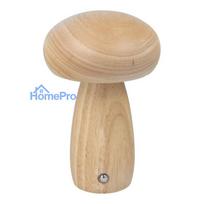 Table lamp bedside mushroom Art Deco wood color MTWTHN