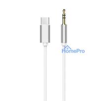 Cable AUX Type C (male) to Jack 3,5 mm (male) white
