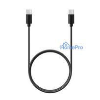 Cable Type C to Type C PD QC 3A 60W C296 (long conector 8mm) 1 m black