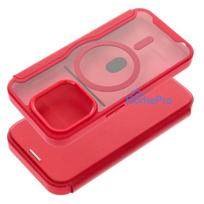 Flip case for iPhone 15 PRO MAX Smart Mag compatible with MagSafe red