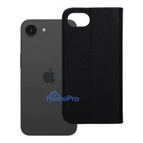 Flip case for iPhone 16e (SE 4 2025) Sensitive Book black