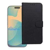 Flip case for iPhone 17 PRO MAX / 18 PRO MAX 4Card RFID anti-theft tech fabric black