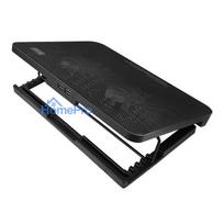 Laptop Cooler - Savio COS-02 with 2 Fans, USB, Black, Red Lighting