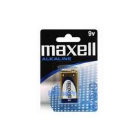6LR61 / 9V batteries Maxell Alkaline in a pack of 1 pc.