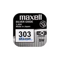 303 battery 1.55V Maxell silver-oxide SR44SW in a package of 1 pc.