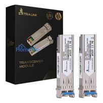 Extralink SFP 1.25G 2-pack , Moduł SFP , 1,25Gbps, LC / UPC, 1310nm, 2km, single mode, DOM (EX.35894) network transceive
