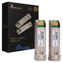 Extralink SFP+ 10G 2-pack, SFP+ module, 10Gbps, LC / UPC, 1310nm, 40km, single mode, DOM