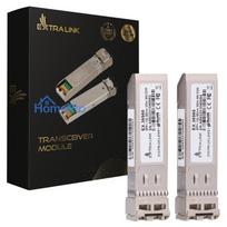 Extralink SFP+ 10G 2-pack, SFP+ module, 10Gbps, LC / UPC, 850nm, 300m, multi mode, DOM, Dedicated to HP / Aruba