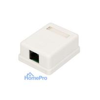 Extralink Surface Socket, 1x RJ45 CAT5E UTP