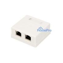 Extralink Surface Mount Socket, 2x RJ45 CAT5E STP