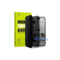 Ringke iPhone 15 / 16 Screen Protector Easy Slide Privacy Tempered Glass 9H with installation jig (2pcs) Transparent