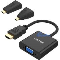 Unitek Y-6355 Micro / Mini HDMI to VGA+audio adapter