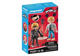 Playmobil Miraculous Ladybug & Cat Noir Adrien & Cat Noir 71337 red