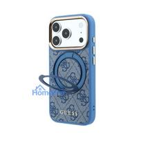 Case Guess PU 4G Ring Stand MagSafe Apple iPhone 18 Pro blue